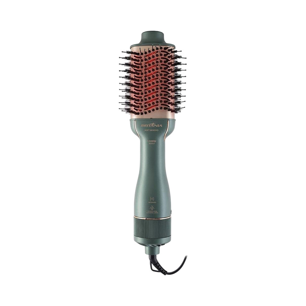 Escova Secadora Britania Soft BES13VD Bivolt Verde