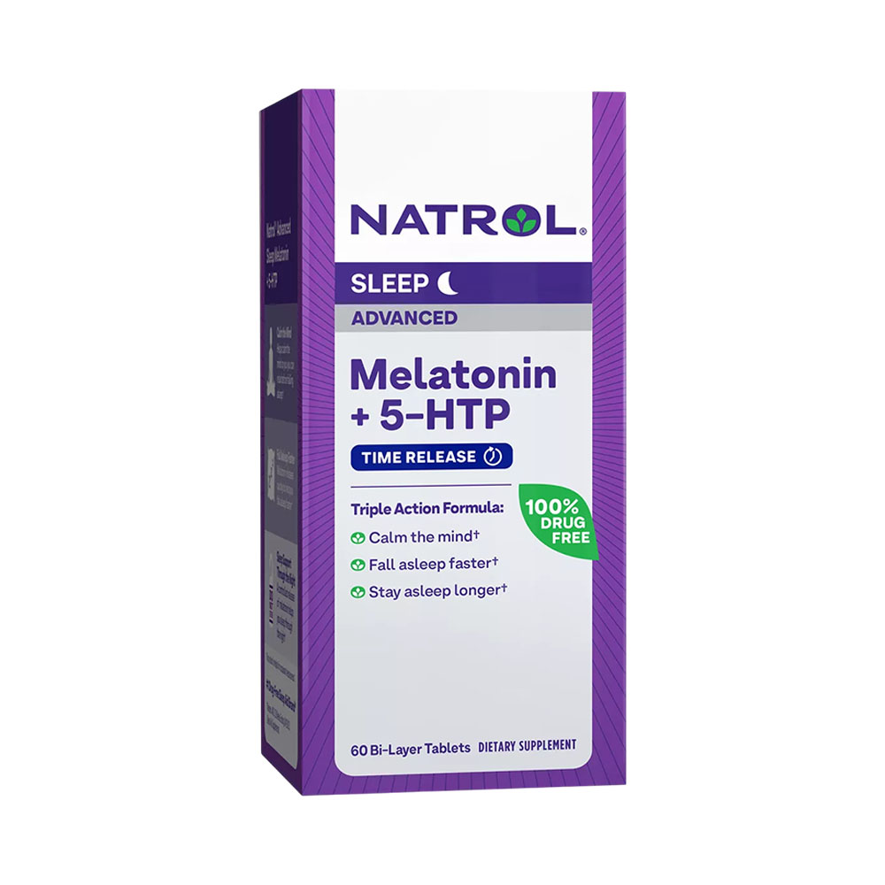Suplemento Natrol Melatonin 5-HTP 60 Comprimidos