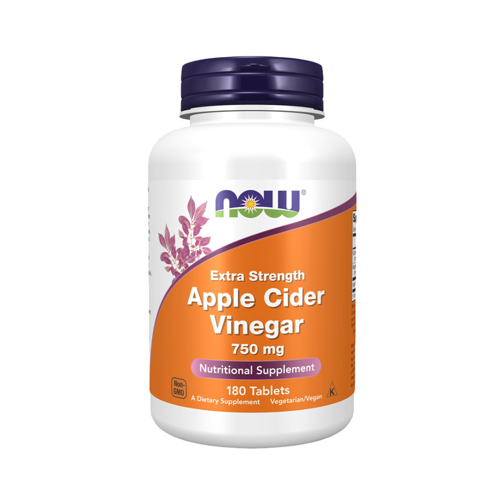 Vitamina Now Apple Cider Vinegar 750MG 180 Comprimidos