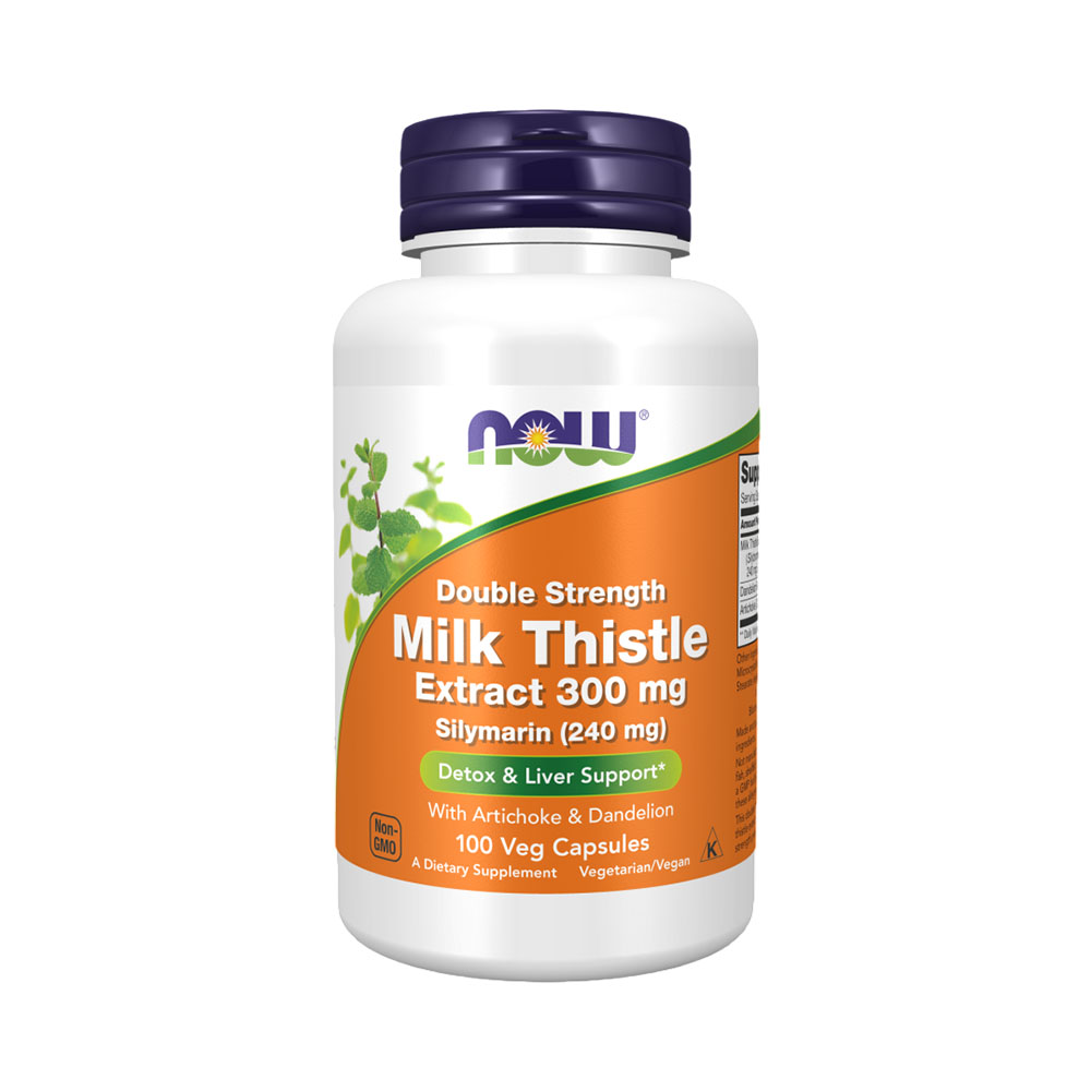 Vitamina Now Milk Thistle Extract 300MG Double Strength 100 Cápsulas