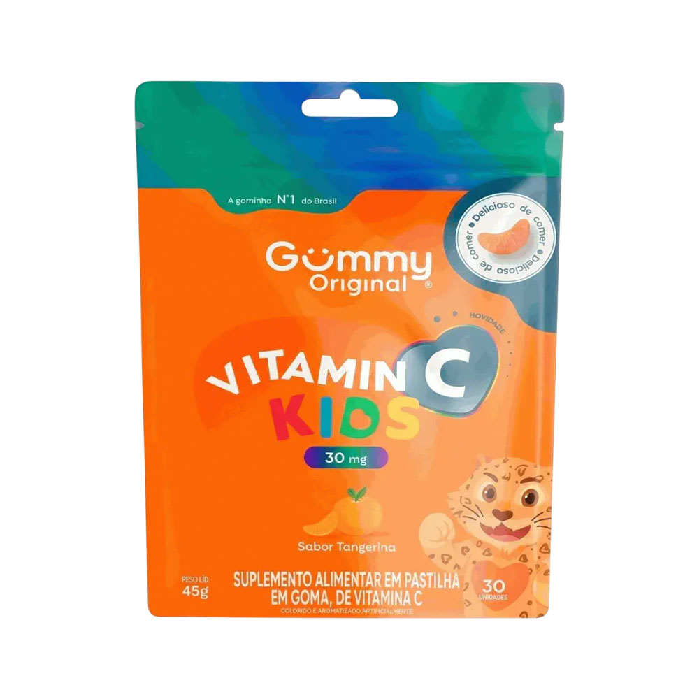 Vitamina Gummy Vitamin C Kids Tangerina 30MG 30 Gummies
