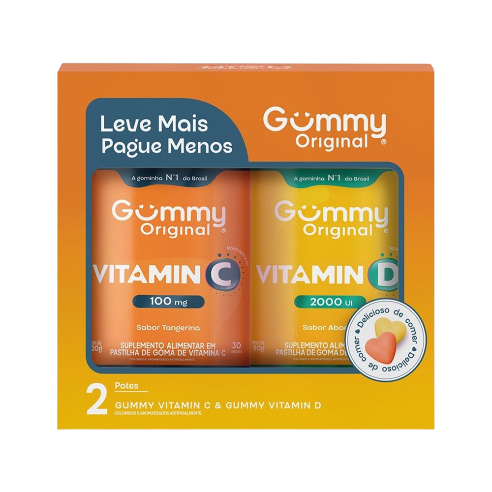 Set Gummy Vitamina C + D 2 Peças