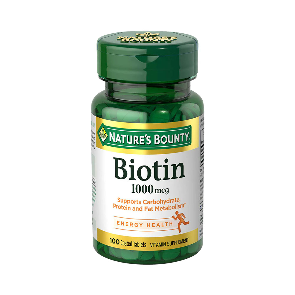 Vitamina Nature's Bounty Biotin 1000MCG 100 Cápsulas