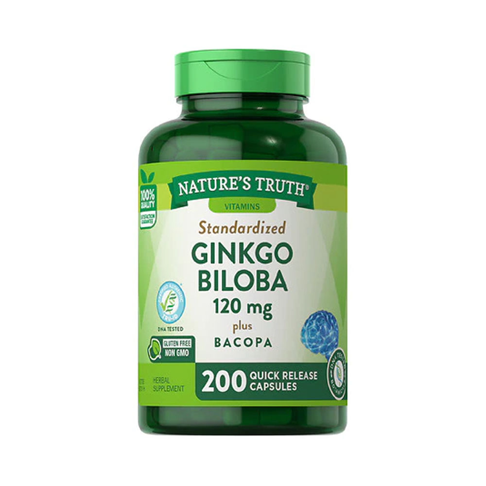 Vitaminas Nature's Truth Ginkgo Biloba 200 Cápsulas