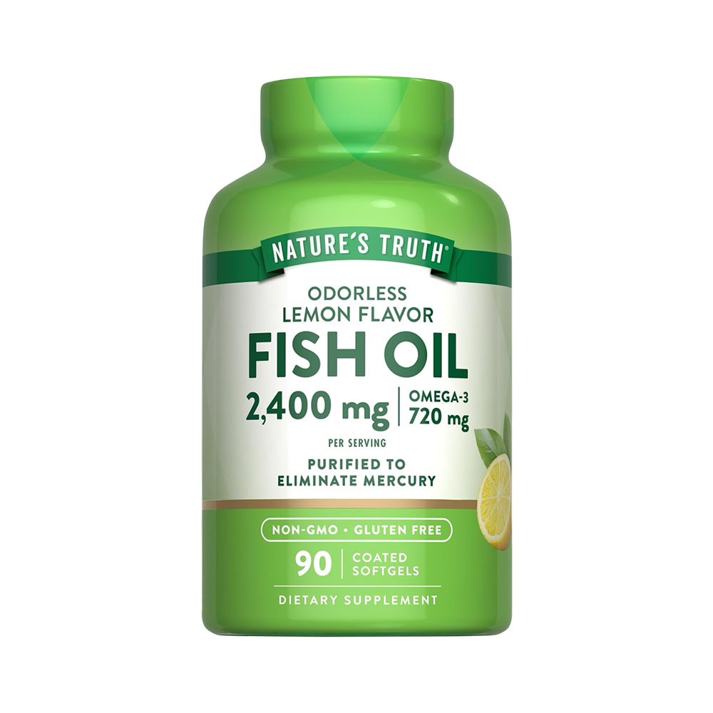 Odorless Fish Oil Nature's Truth 2400MG 90 Softgels