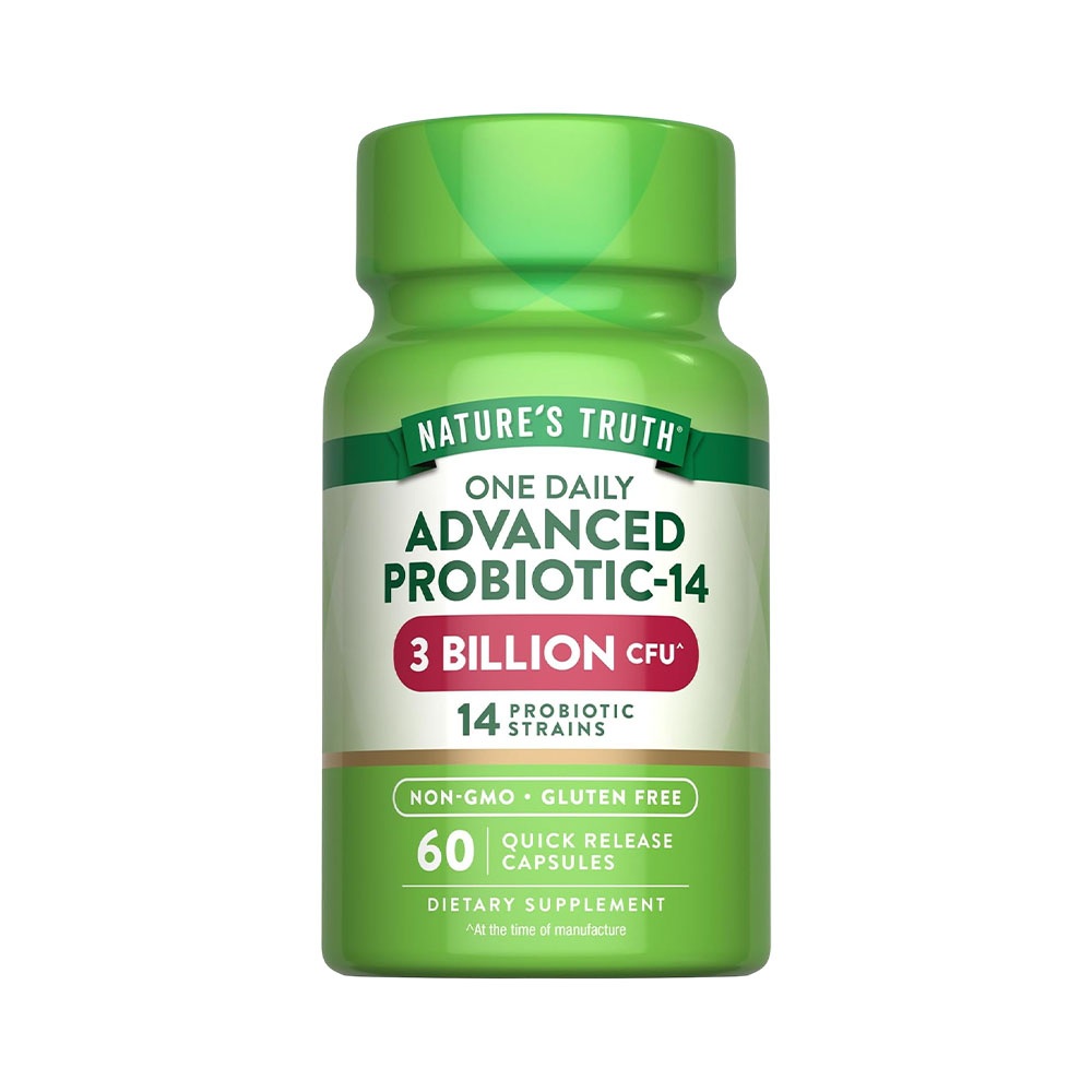 Vitaminas Nature's Truth PROBIOTIC-14 3 Billion 60 Cápsulas