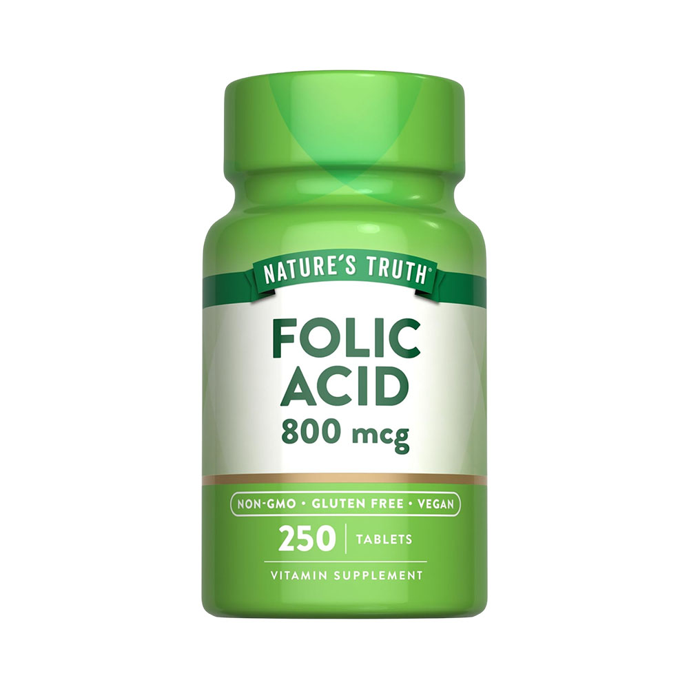 Vitamina Nature's Truth Folic Acid 800MCG 250 Tabletas