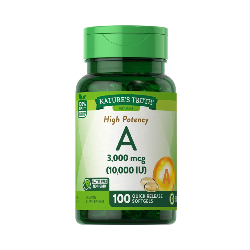 Vitaminas Nature's Truth High Potency a 10.000 IU 100 Cápsulas