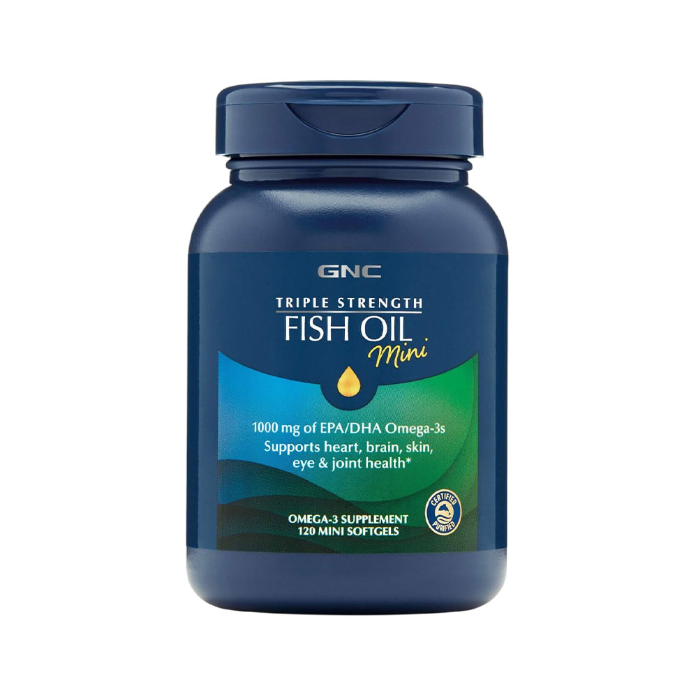 Vitamina Gnc Triple Strength Fish Oil Mini 120 Cápsulas