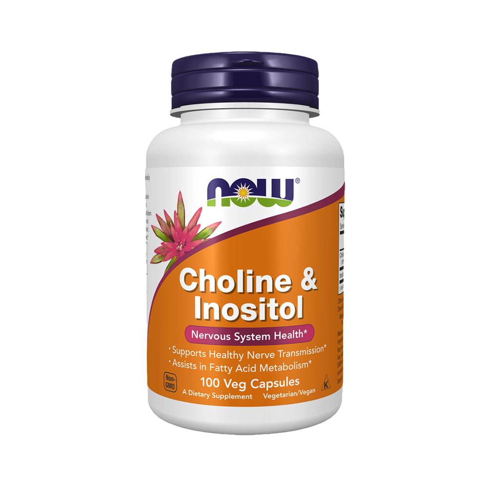 Suplemento Now Choline &amp; Inositol 250MG 100 Capsulas