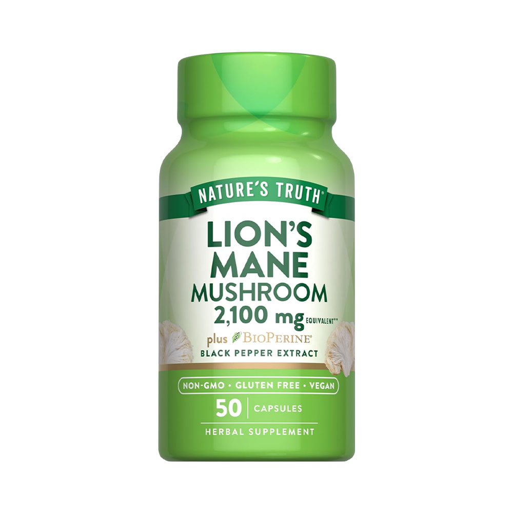 Vitamina Nature's Truth Lion's Mane Mushroom 2,100MG 50 Capsulas