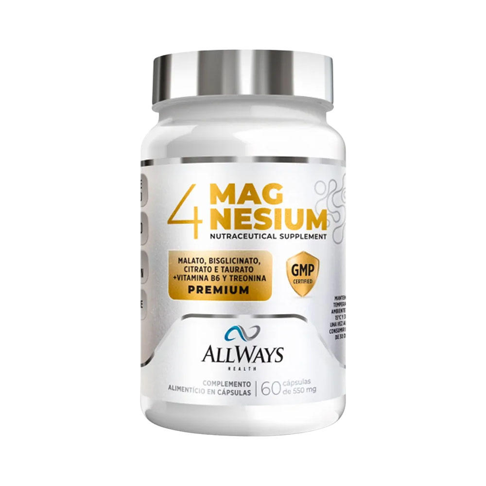 Vitamina Allways 4 Magnesium 60 Cápsulas