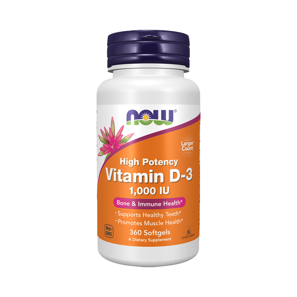 Vitamina Now D-3 1000 IU 360 Capsulas