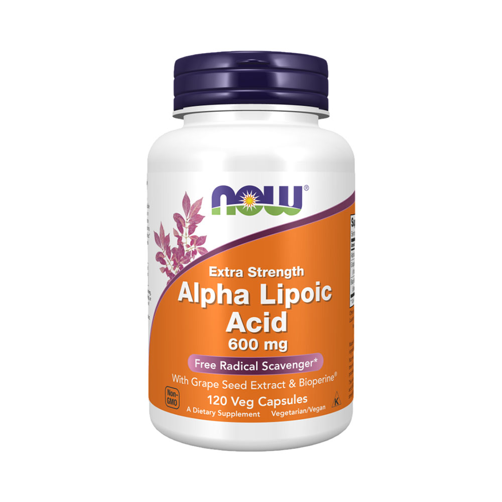 Vitamina Now Alpha Lipoic Acid 600MG 120 Capsulas