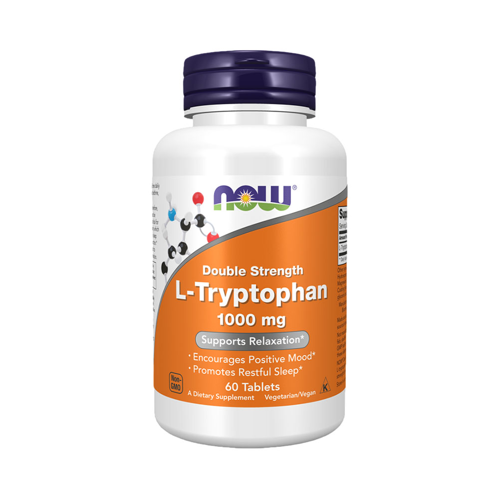 Vitamina Now L-tryptophan Double Strength 1000MG 60 Comprimidos