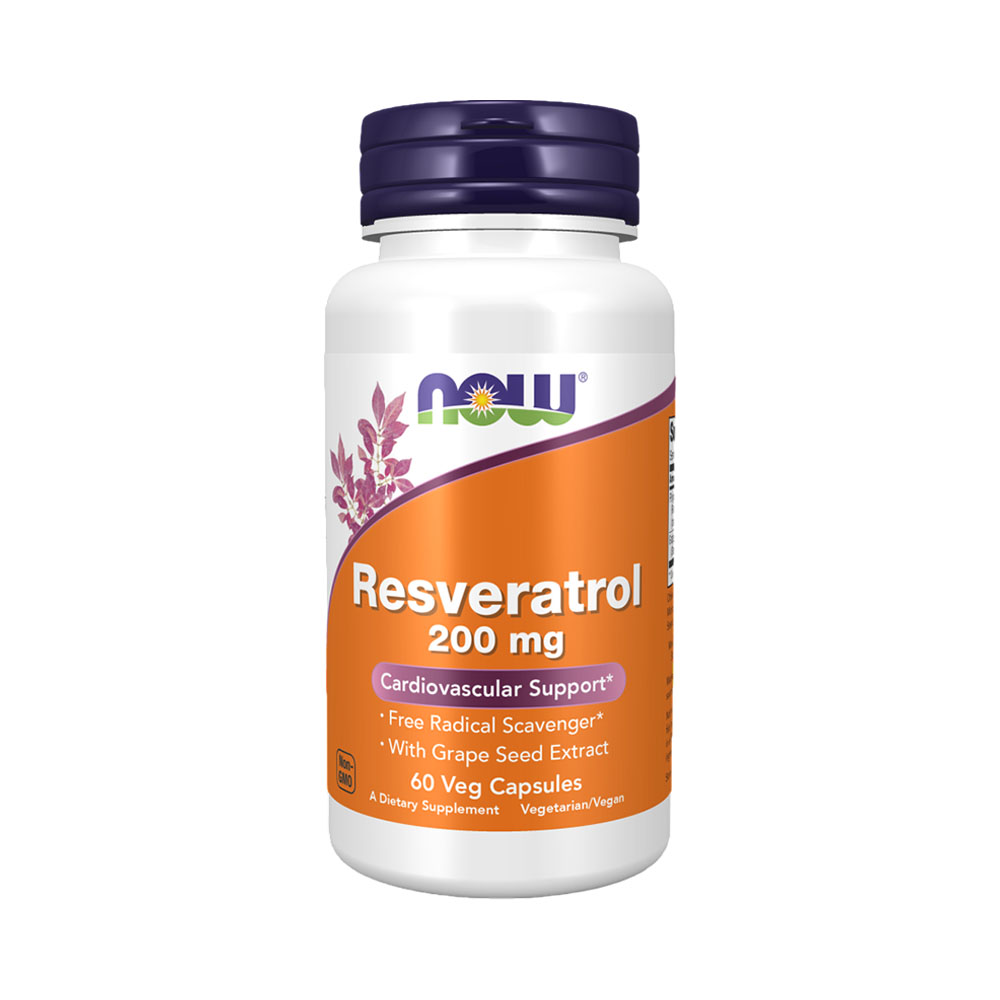 Vitamina Now Resveratrol 200MG 60 Capsulas