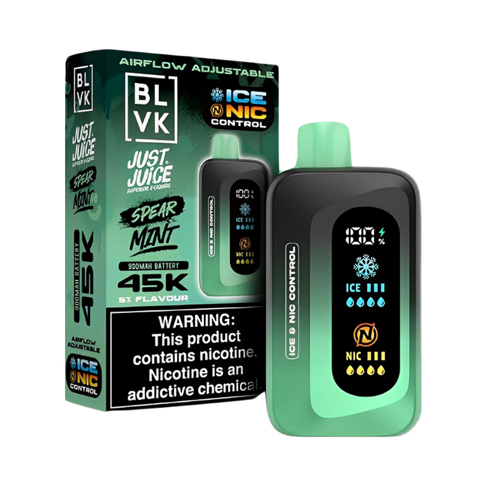 Pod Descartável Blvk Just Juice Spear Mint 45K Puffs